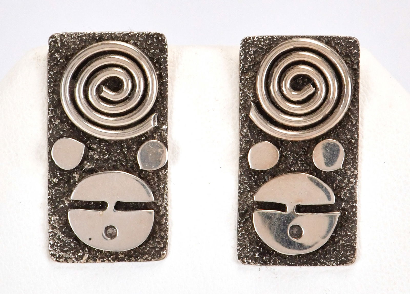 Alex Sanchez Sterling Silver Petroglyph Earrings (1 of 3)