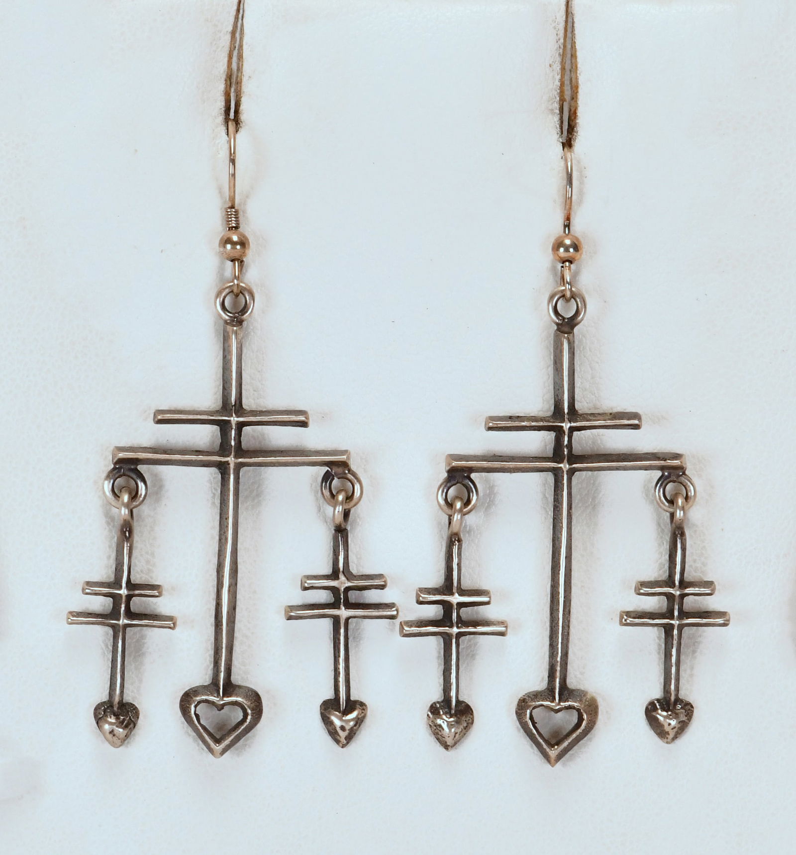 Aaron Anderson Sterling Silver Tufa Cast Dragonfly Earrings (1 of 3)