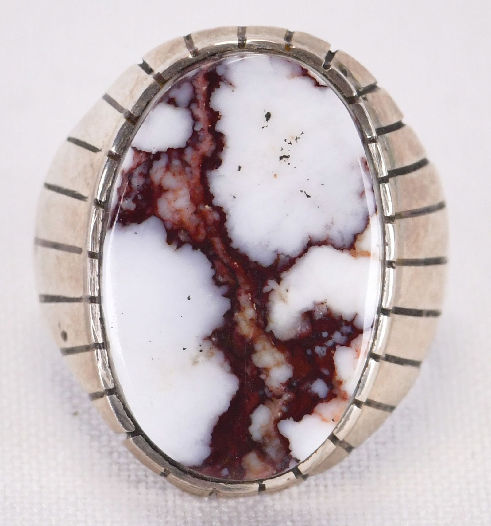 Ray Jack Sterling Silver Wild Horse Turquoise Men's Ring (1 of 4)