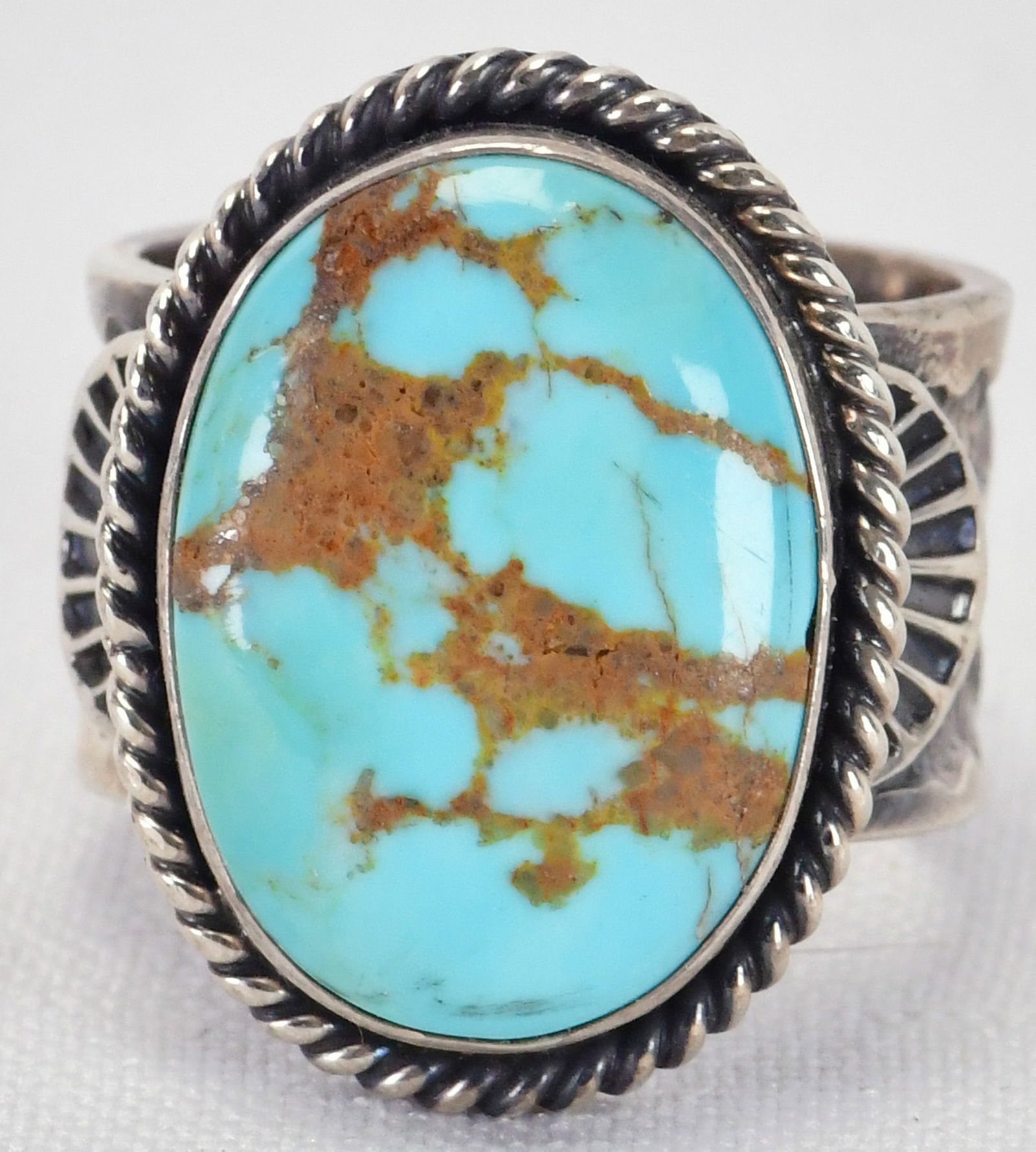 Sunshine Reeves Sterling Silver Kingman Turquoise Ring (1 of 4)
