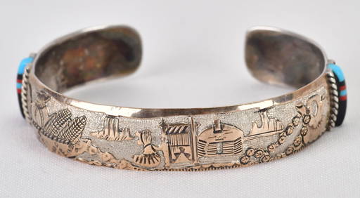 Vintage Old Pawn 12k Gold Fill Cuff (1 of 5)