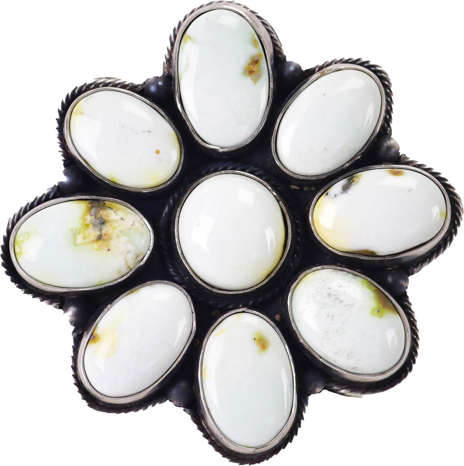 Native American Sterling Silver Palomino Turquoise Ring (1 of 4)