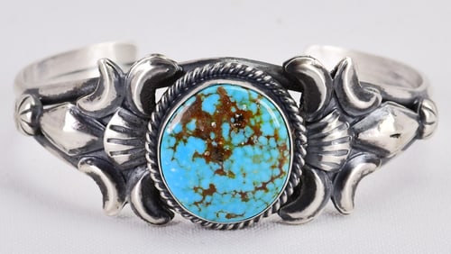 Juanita Long Sterling Silver Stormy Mountain Cuff Bracelet