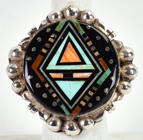 Ray Jack Sterling Silver Micro Inlay Multi-Stone Ring