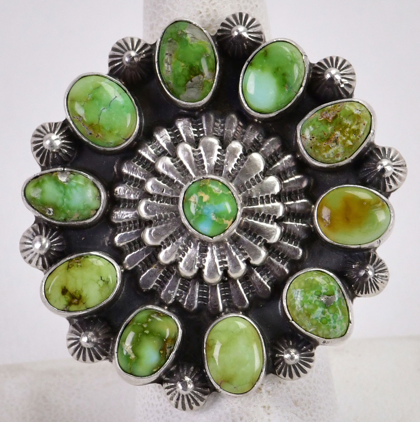 Tom Livingston, Sterling Silver Sonoran Gold Turquoise Ring (1 of 4)