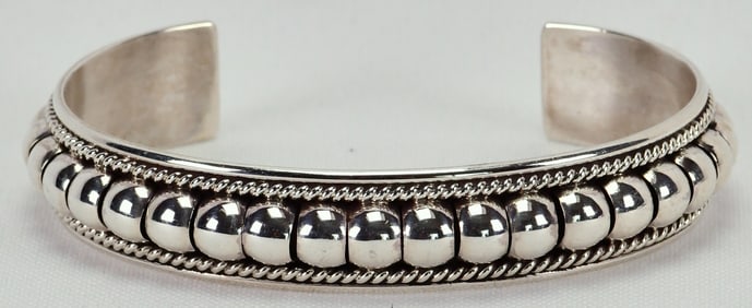 Thomas Charley Sterling Silver Bead Band Bracelet
