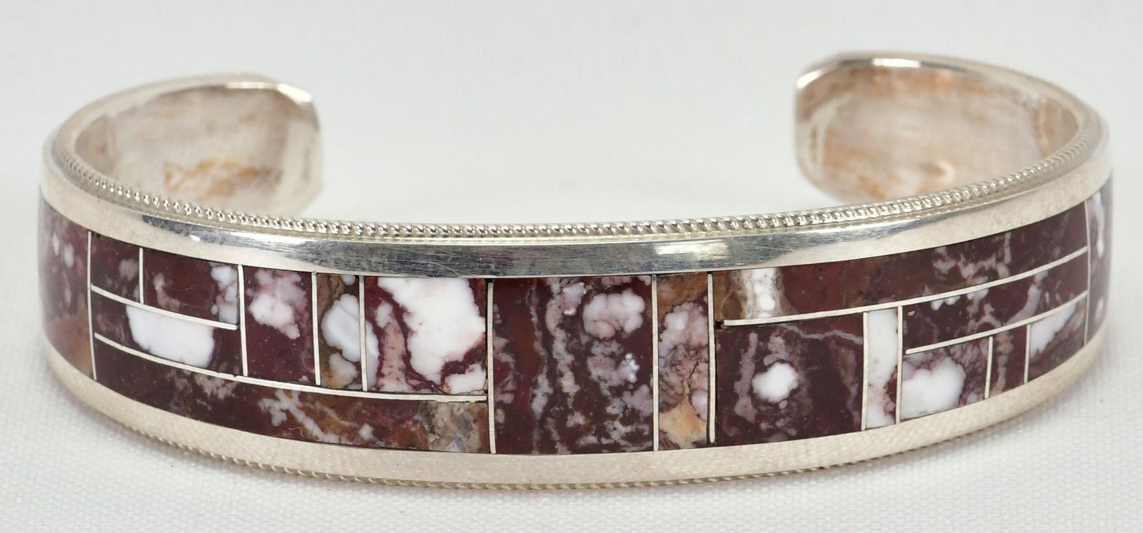 Native American Sterling Silver Wild Horse Turquoise Cuff Bracelet: Sterling Silver| Native American Sterling Silver Wild Horse Turquoise Cuff Bracelet| Genuine Wild Horse Turquoise| Inside measures 5.5" plus a gap of 1.25" - Total 6.75"| Face Width 5/8" Wide| Hallmar