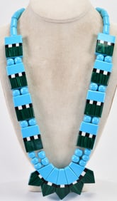Santo Domingo Multi-Stone Bold Geometric Necklace