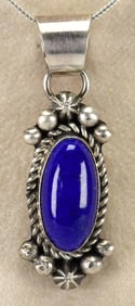 B, Yellowhorse Sterling Silver Lapis Lazuli Pendant