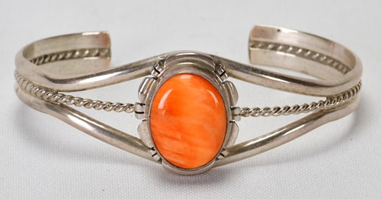 Thomas Francisco Sterling Silver Spiny Oyster Cuff Bracelet