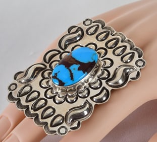 Alex Sanchez Sterling Silver Kingman New Contemporary Style Ring - Adjustable