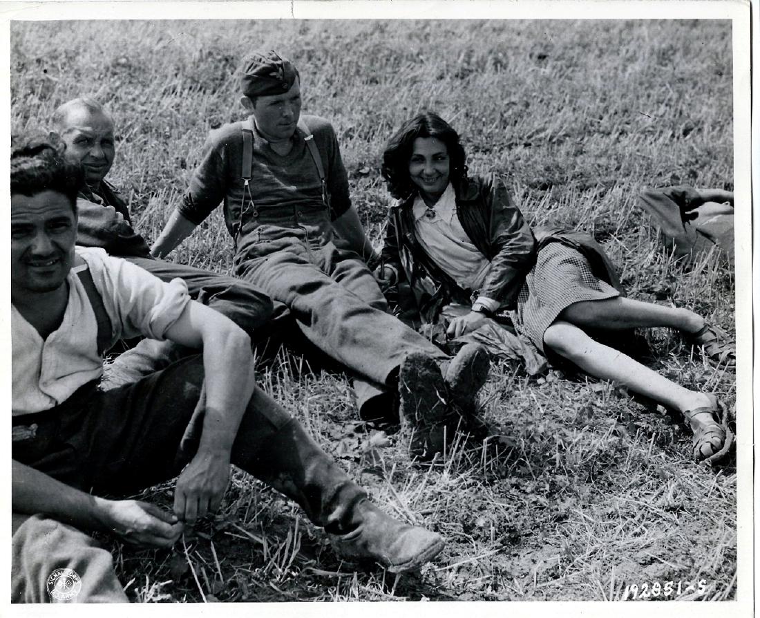 French Bride Stays with German POW. France 8.16.1944 (1 of 3)
