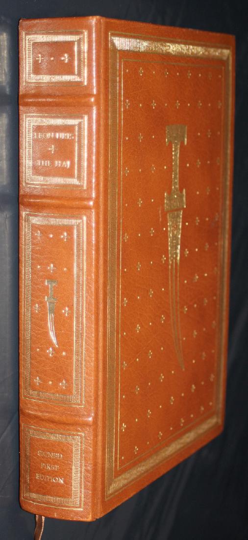 Leon Uris: The Haj. Signed 1st Ed. Franklin Lib. 1984 (1 of 7)