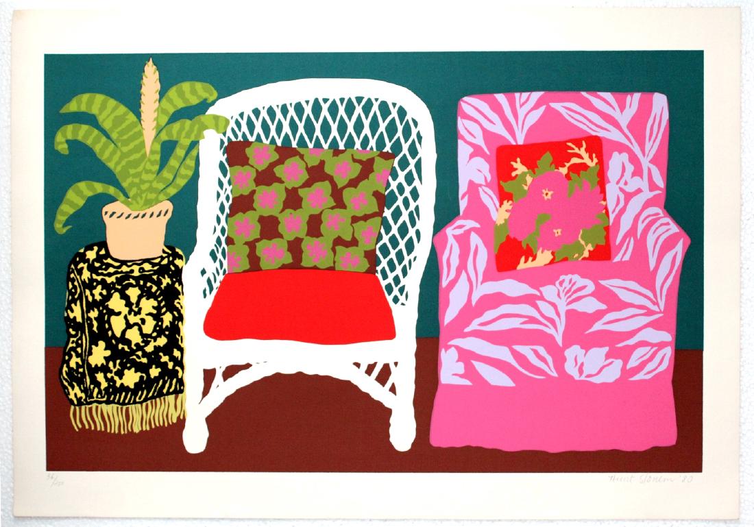 Hunt Slonem: Bromilliad, 1980 Signed Serigraph 58/250 (1 of 3)