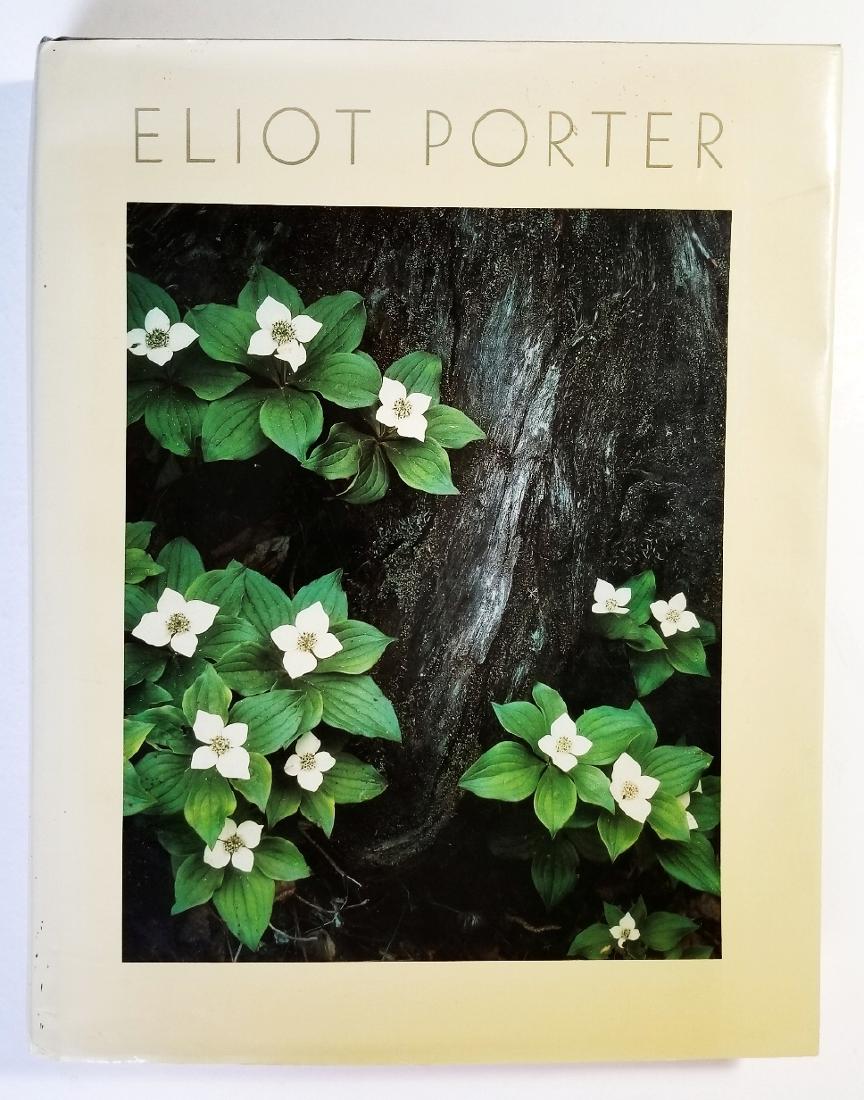 Eliot Porter Signed 1st Edition 1987 NY Graphic Society: Eliot Porter. Signed First Edition, New York Graphic Society, 1987. Tipped in autograph of Eliot Porter as published. 10.25 x 12.75 inches, 275pp., 140 color & 22 duotone photo illustrations. Eliot P