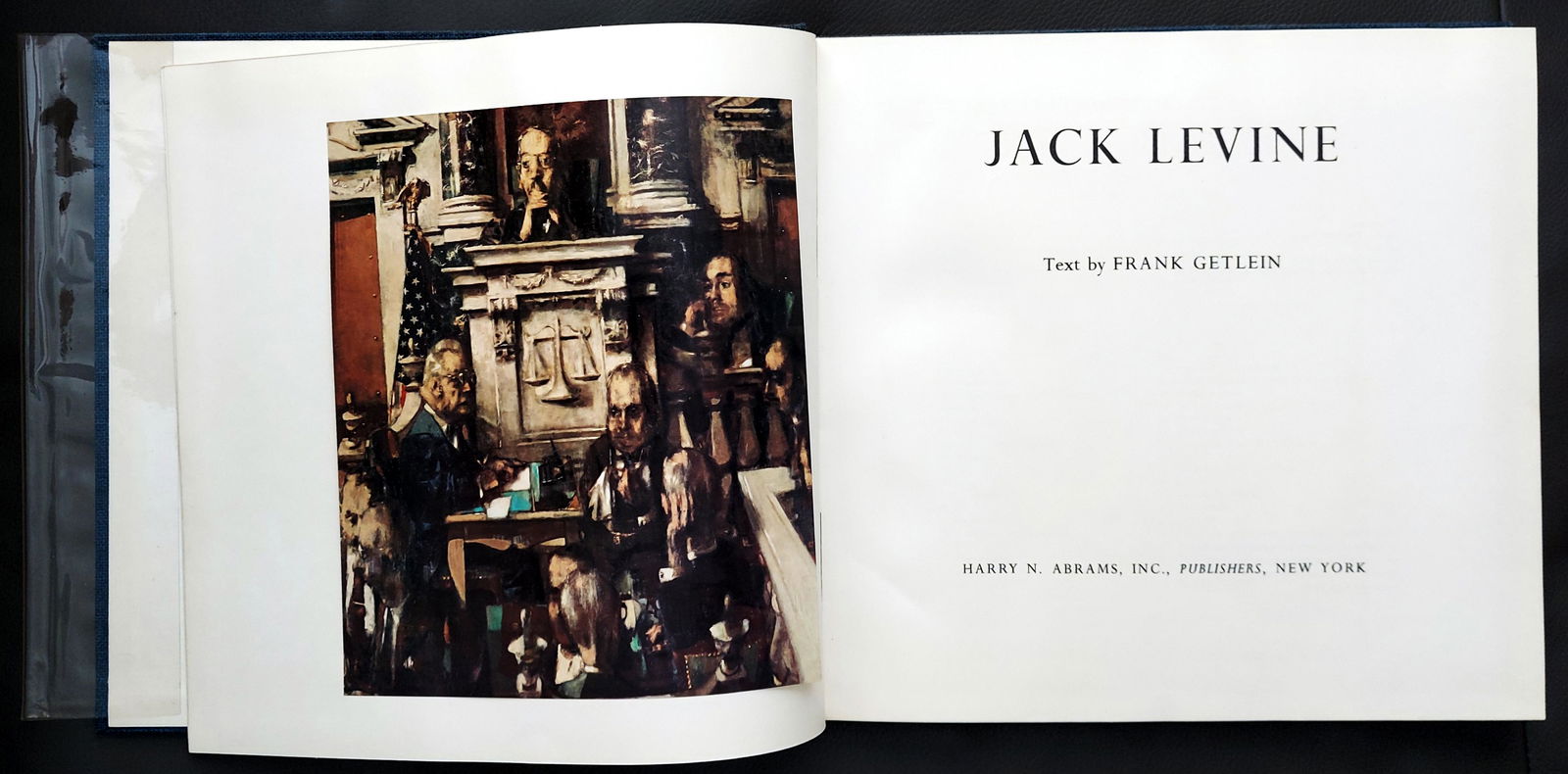Jack Levine, Monograph, 1966 First Edition: Jack Levine, by Frank Getlein Harry N. Abrams NY, 1966 First edition. Hardcover, comprehensive monograph on Levine. Profusely illustrated with color and b/w tipped-in plates. Jack Levine (1915-2010) w