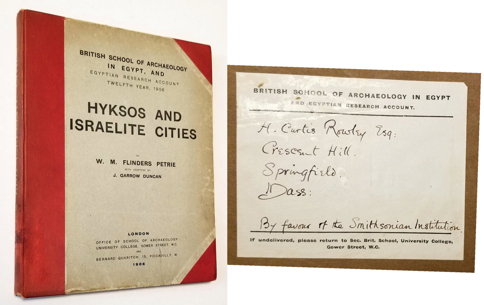 Hyksos & Israelite Cities 1906 Signed 1st Edition (1 of 19)