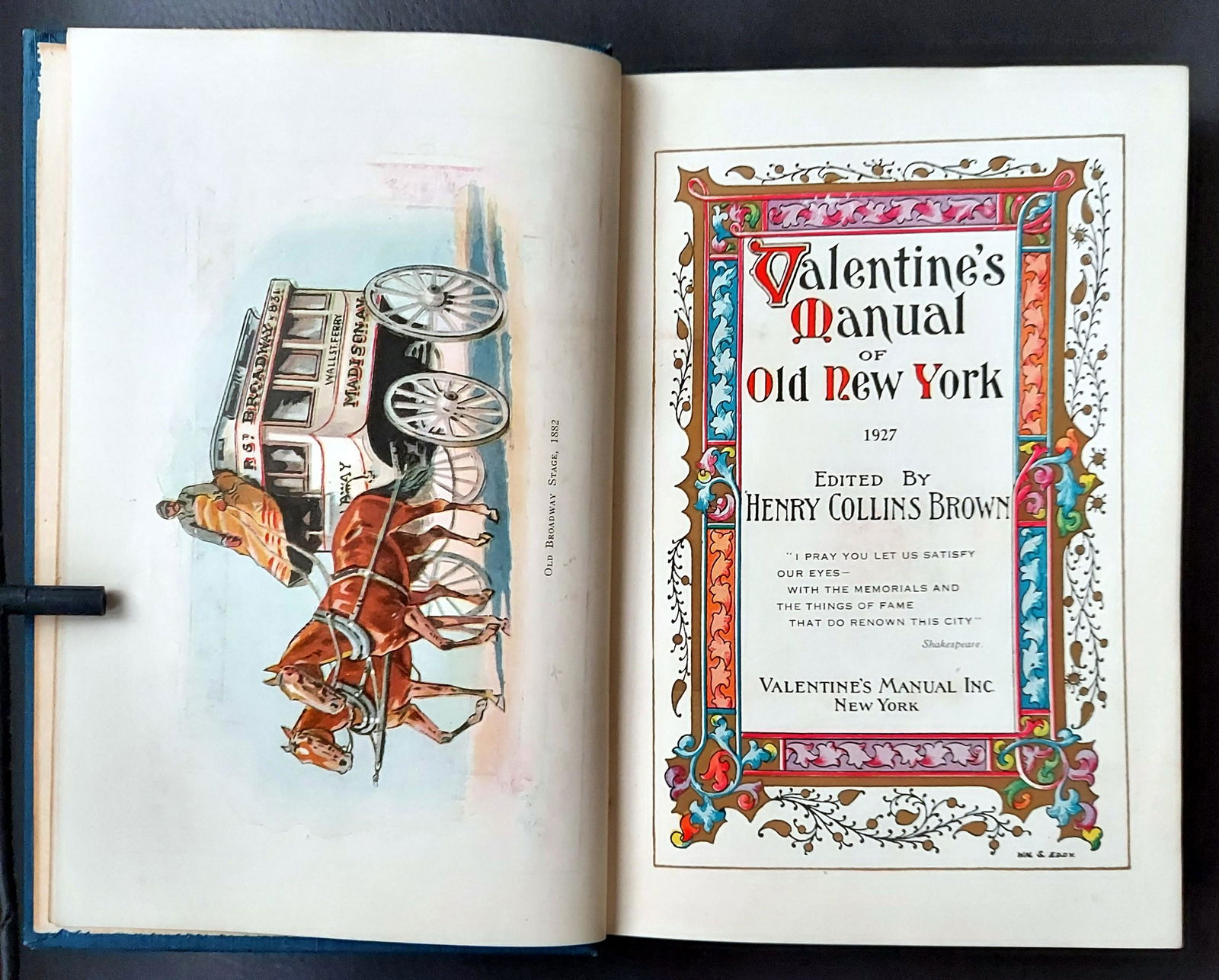 Valentine's Manual of Old New York (1880s), 1927 (1 of 14)