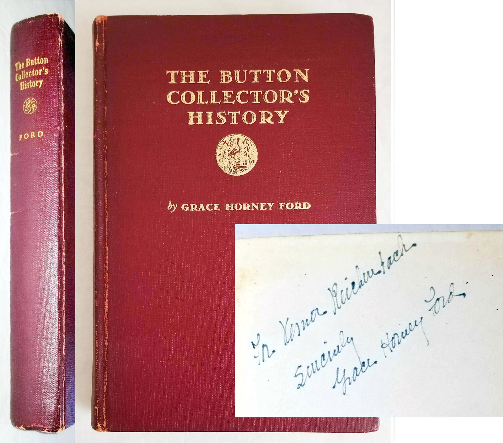 Grace Ford: The Button History 1943 Signed 1st Edition (1 of 13)