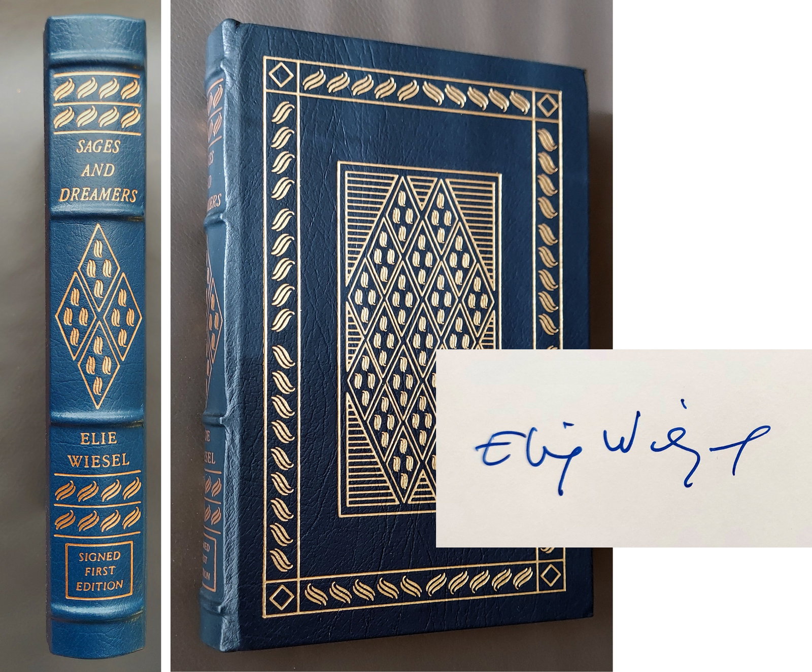 Elie Weisel (Signed 1st Edition): Sages and Deamers, 1991. (1 of 5)