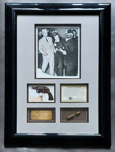 Jack Ruby: Bullet Fired From the Gun that Shot Oswald: A unique artifact fired from 'The Most Famous Gun in the World': bullet shot by the actual .38 caliber Colt Cobra revolver, Serial #2744 LW, used by Jack Ruby to shoot Lee Harvey Oswald on November 24