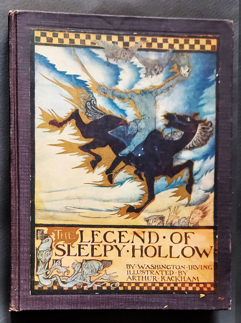Arthur Rackham: Washington Irving’s Legend of Sleepy Hollow, 1928: Washington Irving: The Legend of Sleepy Hollow Illustrated by Arthur Rackham Published by David McKay Company, Philadelphia, Pennsylvania, 1928. Eight color Arthur Rackham plates (including frontispie