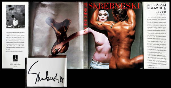 Skrebneski, Signed 1st Edition: Black White & Color 1989: Skrebneski: Black White & Color Photographs: 1949-1989 Signed in ink by photographer Skrebneski on the rear endpaper. First edition, First printing. Bulfinch Press, 1989 Boston, MA Hardcover 13.25" x