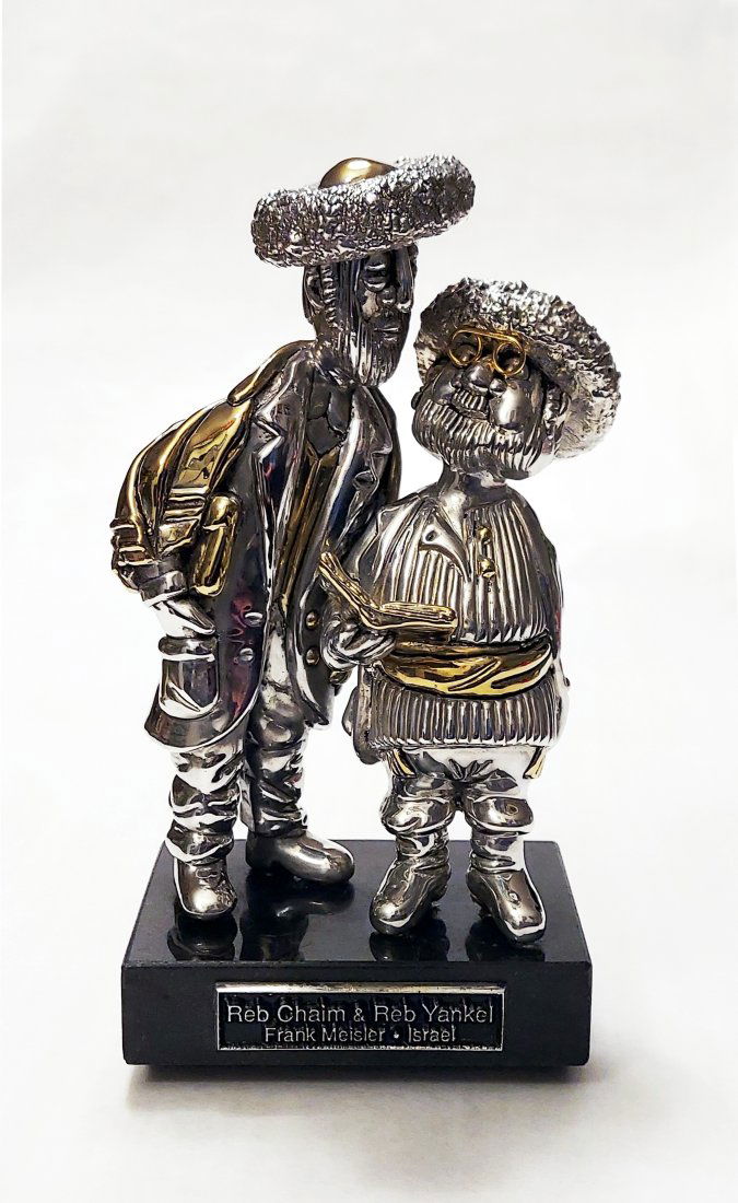 Frank Meisler: Reb Chaim & Reb Yankel, 925 Silver, Edition 127/980 (1 of 15)