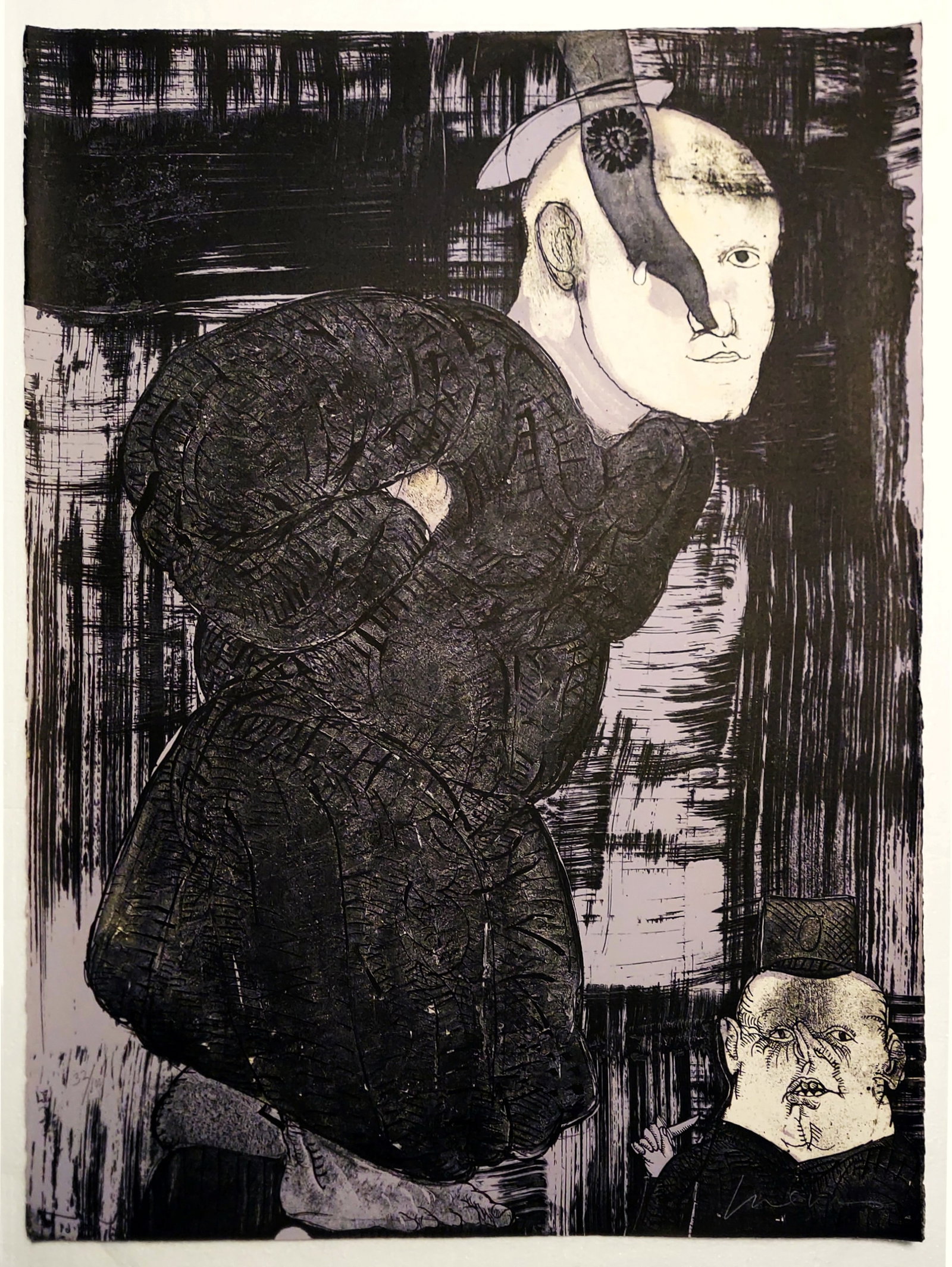 Jose Luis Cuevas: El Santo de la Guerra 32/100 1969 Lithograph (1 of 5)