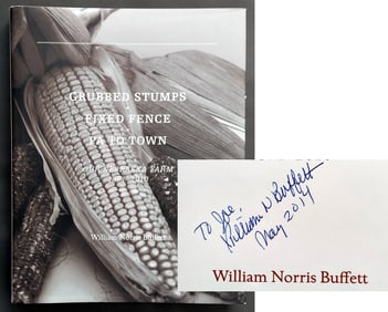 William N. Buffet, Inscribed 1st Edition: Our Nebraska Farm 2013