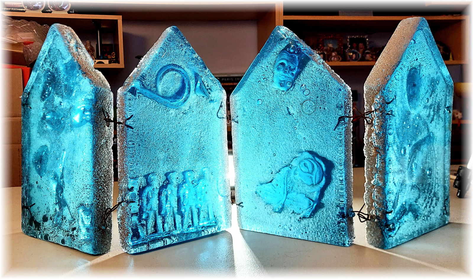 Mexican Border Wall, Glass Sculpture (1 of 9)