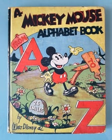 Walt Disney: Mickey Mouse Alphabet Book 26 Smiles 1936 First Edition