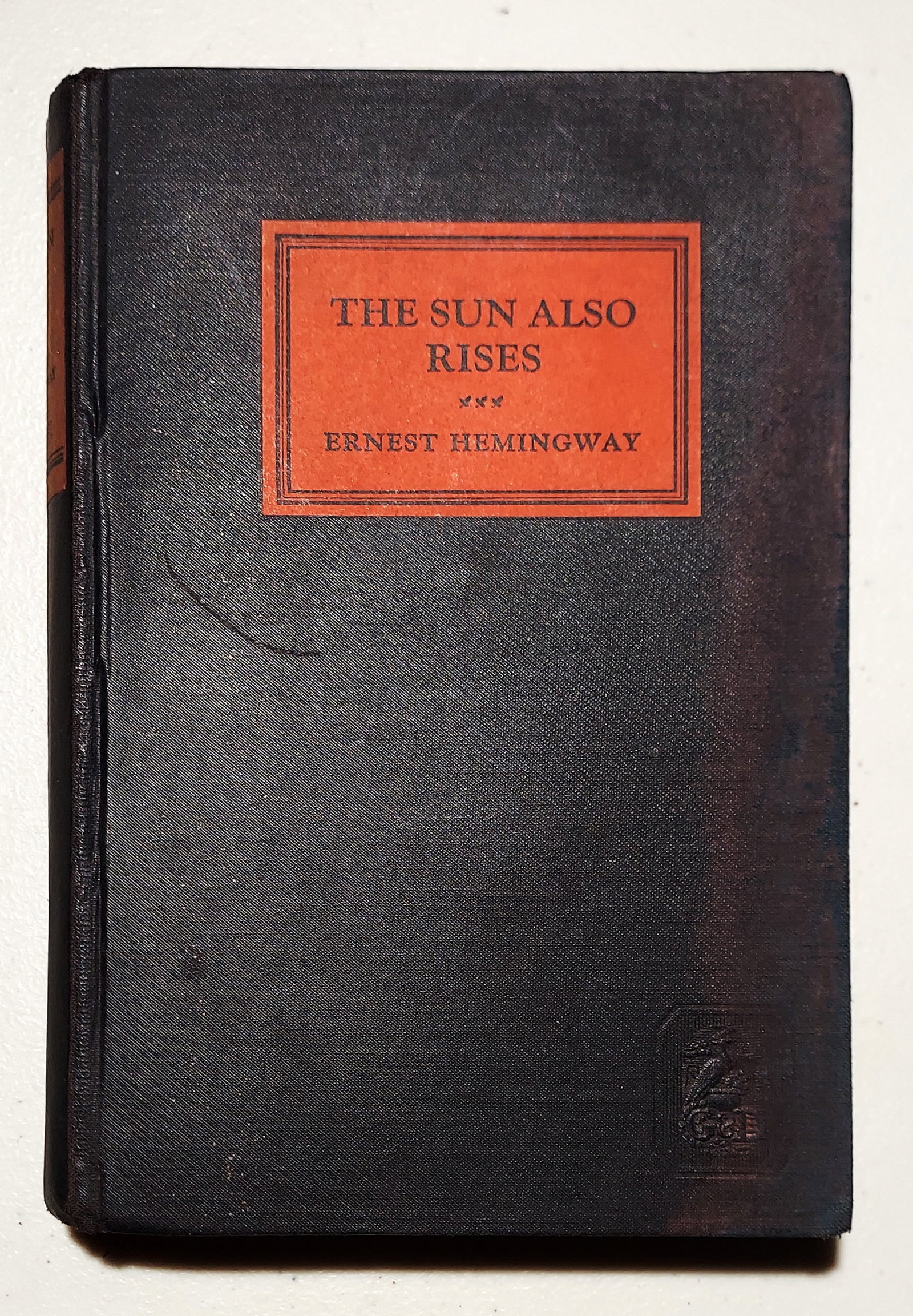 Ernest Hemingway: The Sun Also Rises, 1926 Second Printing: Published by Charles Scribner's Sons, New York, 1926 First Edition, Second Printing. Avery good copy with the corrected misspelling of the word Stoppped on page 181 Shipping & Handling: Zikorn Arts pr