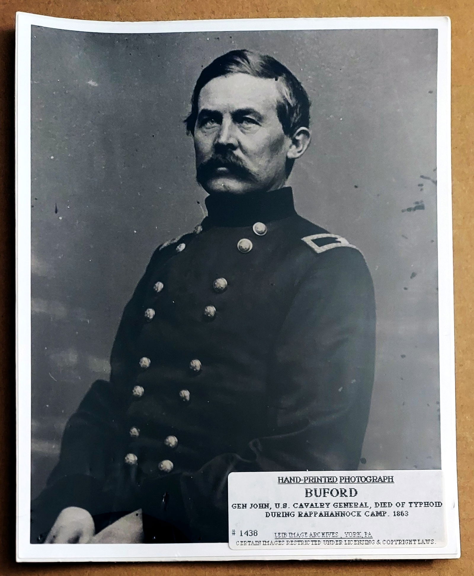 U.S. Army Gen. John Buford, the 1st Cavalry Division (1826-1863) (1 of 5)