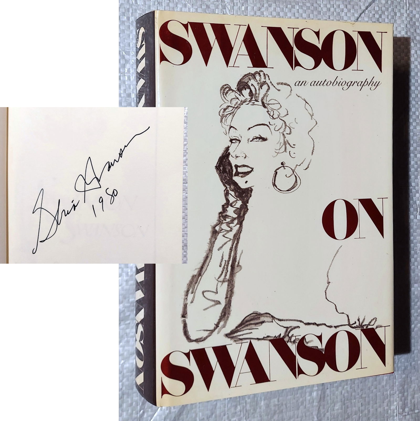 Gloria Swanson, Signed 1st Edition: Swanson on Swanson 1980 (1 of 6)