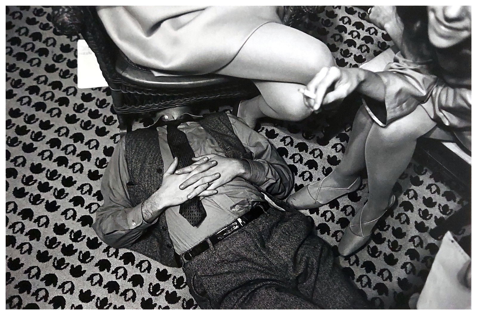 Lee Friedlander: New York City 1967 Gelatin Silver Photograph: Lee Friedlander: New York City, 1967. Gelatin Silver Photograph, printed in 1978. Verso signed, titled and dated, with copyright credit reproduction limitation stamp. Never mounted, held in clear phot