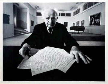 Arnold Newman: David Ben-Gurion 1967 Signed Photograph