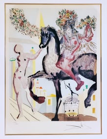 Salvador Dali, Signed: Le Cavalier Fleuri 1975 Ed.295/300