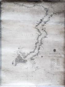 Bosporus & Constantinople 1839 British Admiralty Nautical Chart