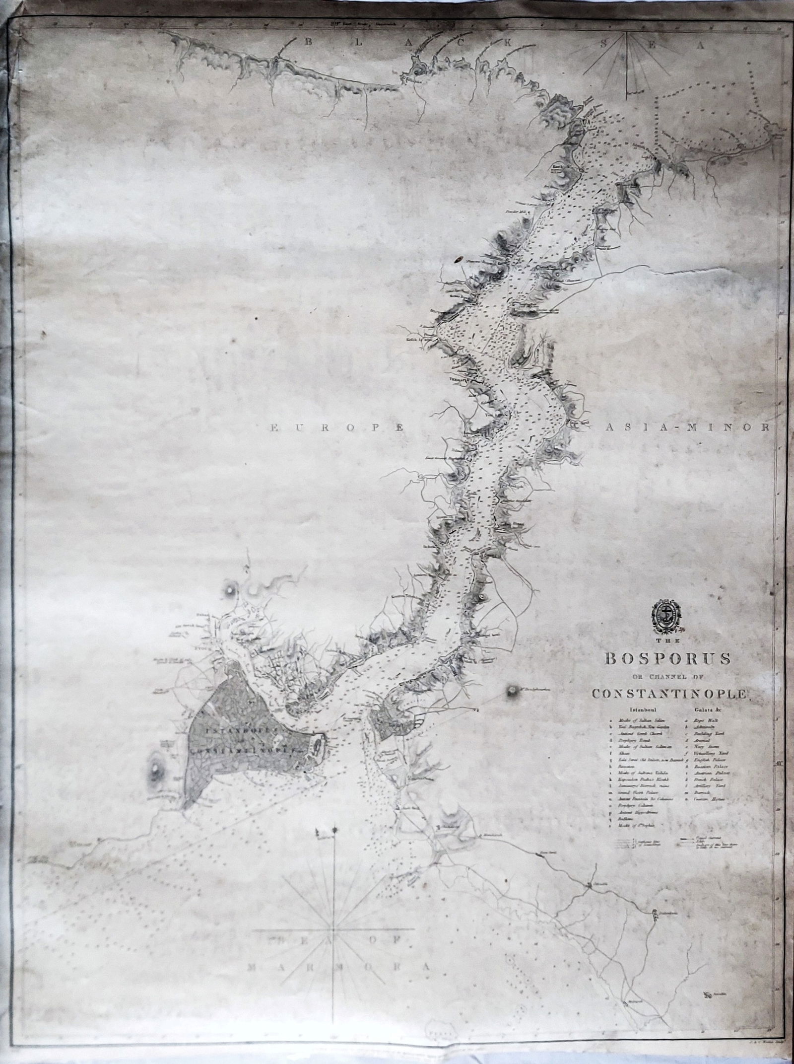 Bosporus & Constantinople 1839 British Admiralty Nautical Chart (1 of 4)