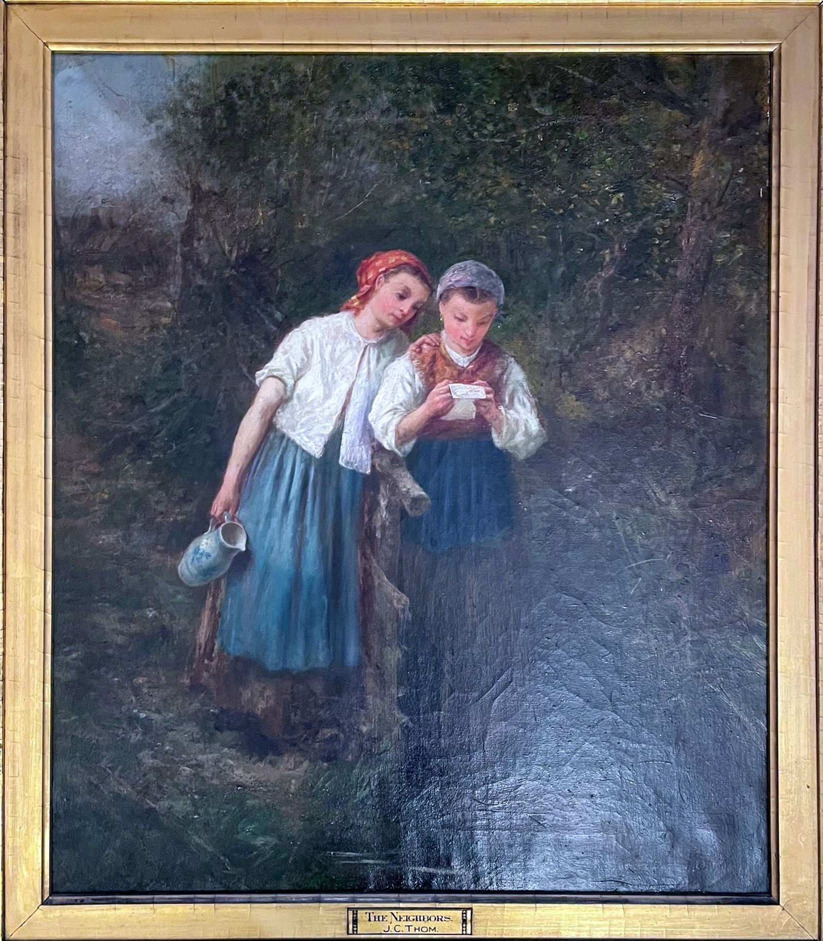 James Crawford Thom: The Neighbors, 1862, Oil on Canvas (1 of 7)