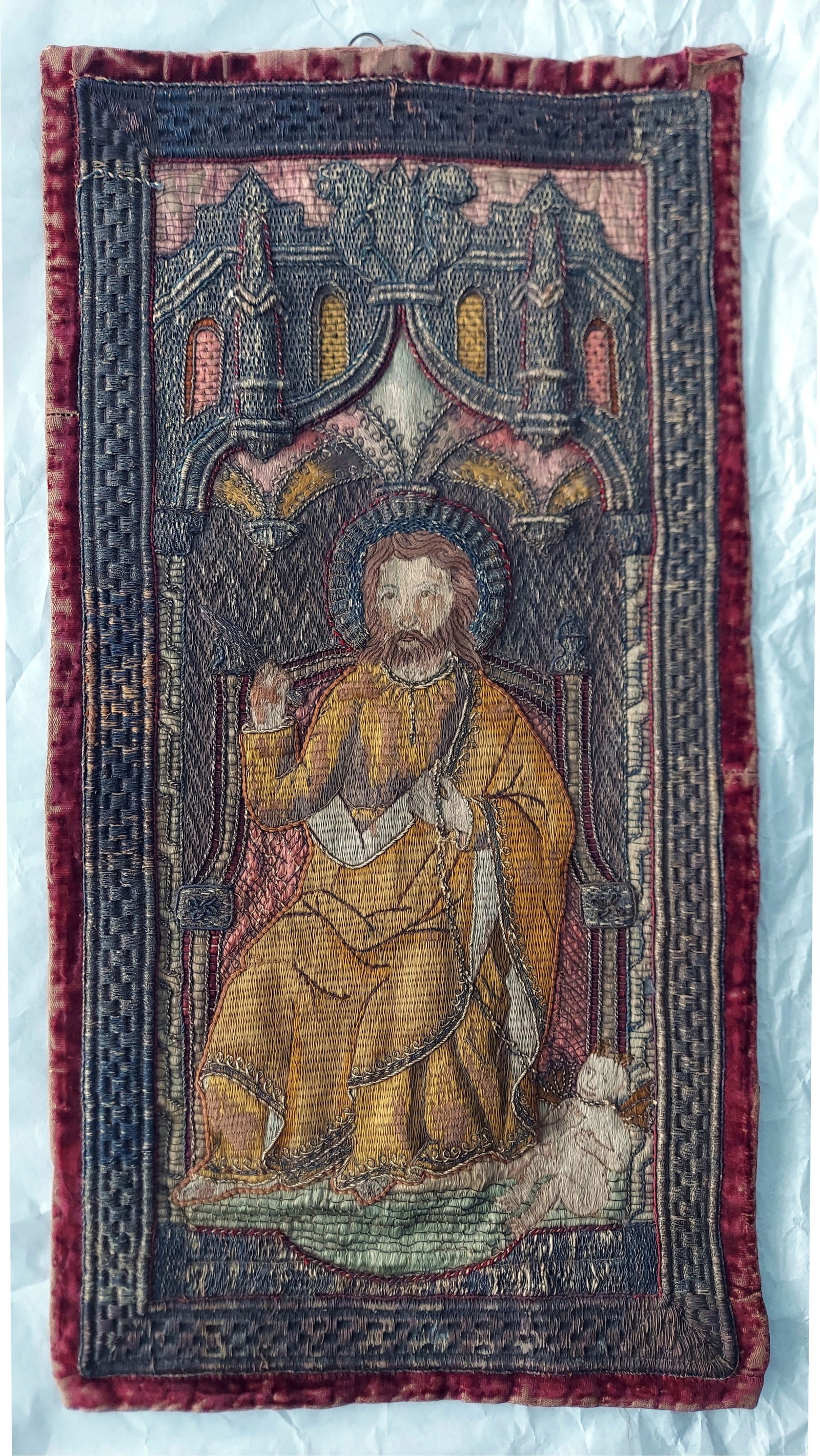 Embroidered Orphrey Band, Spain 16th century (1 of 7)