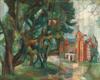Anthony Toney: Approach to Festival House, 1956 Oil on Canvas