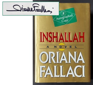 Oriana Fallaci: Inshallah, 1992 Signed First Edition