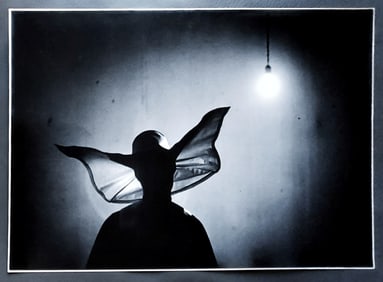 Marvin Koner: Sister Maria Teresa on Night Rounds 1955 Gelatin Silver Print