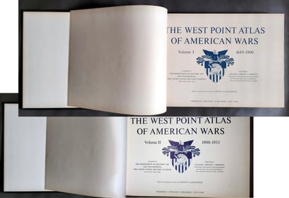 The West Point Atlas of American Wars 2 Vol. 1960 2nd Printing