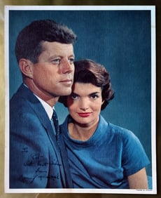 John Kennedy & Jacqueline Kennedy 1957 Inscribed by Yousuf Karsh