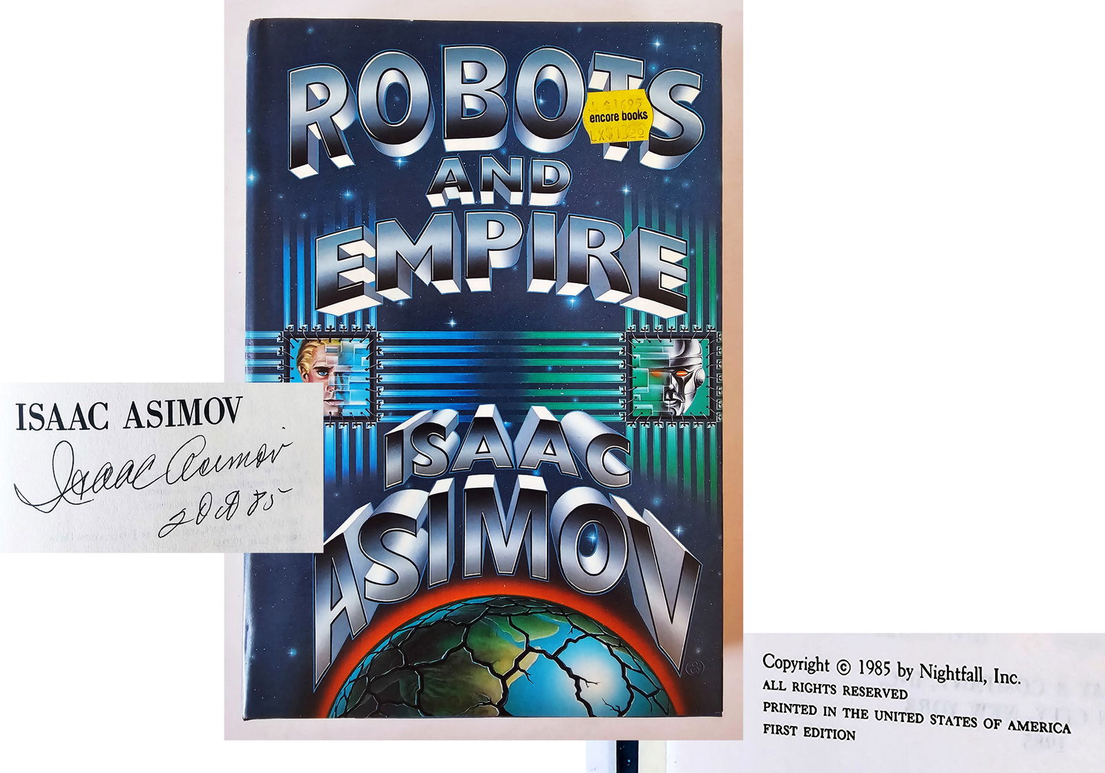 Isaac Asimov, Signed First Edition: Robots and Empire 1985 (1 of 4)