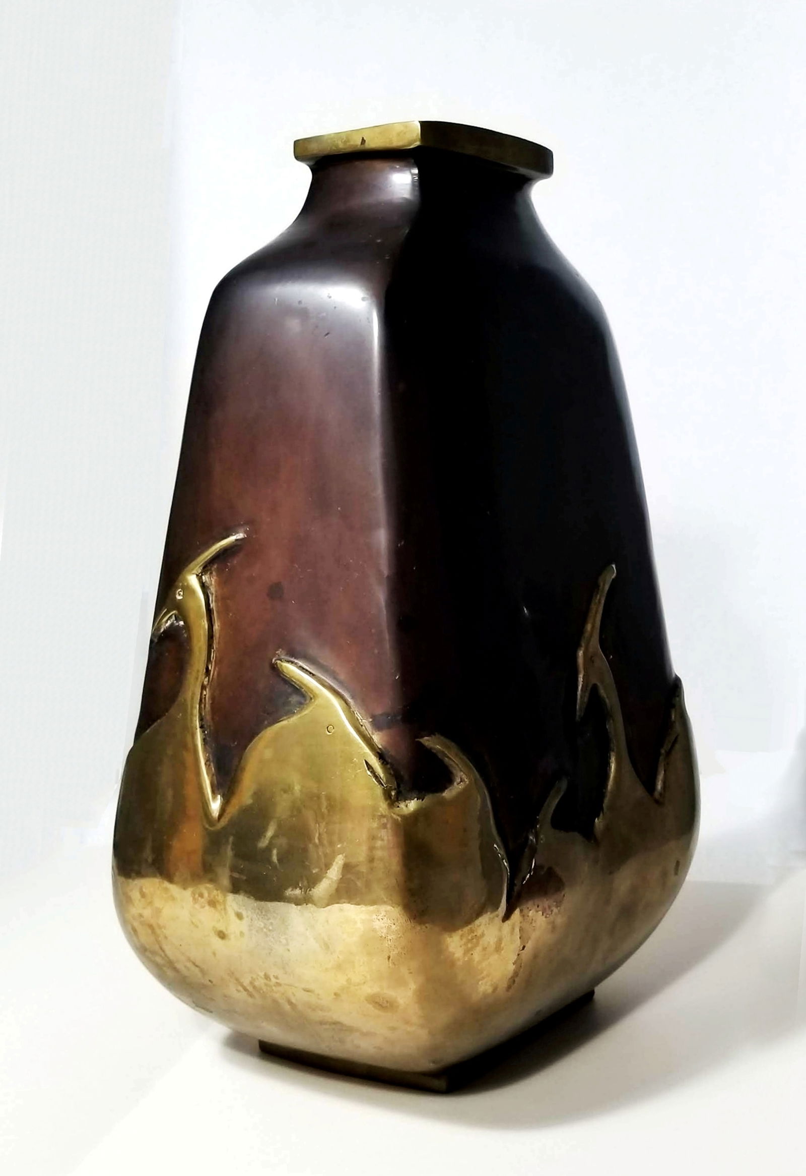 Japanese Bronze Overlay Vase, 1960s (1 of 8)