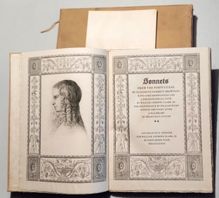 Elizabeth B. Browning: Sonnets from the Portuguese 1847. Facsimile 1927